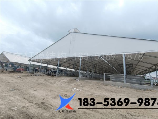 德州禹城伦镇视界牧业膜结构牛舍